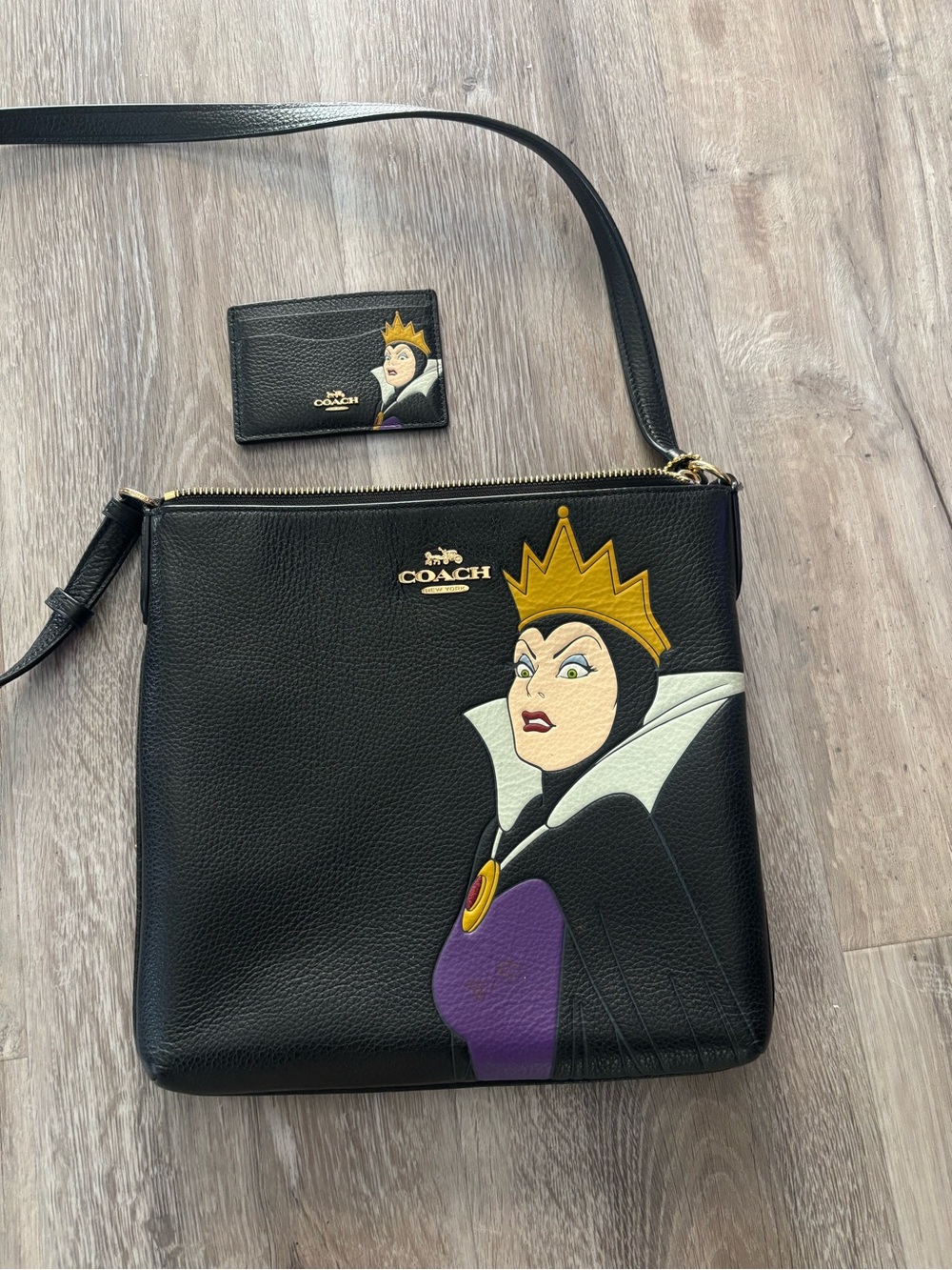 Coach Disney villains evil queen Crossbody with matching wallet